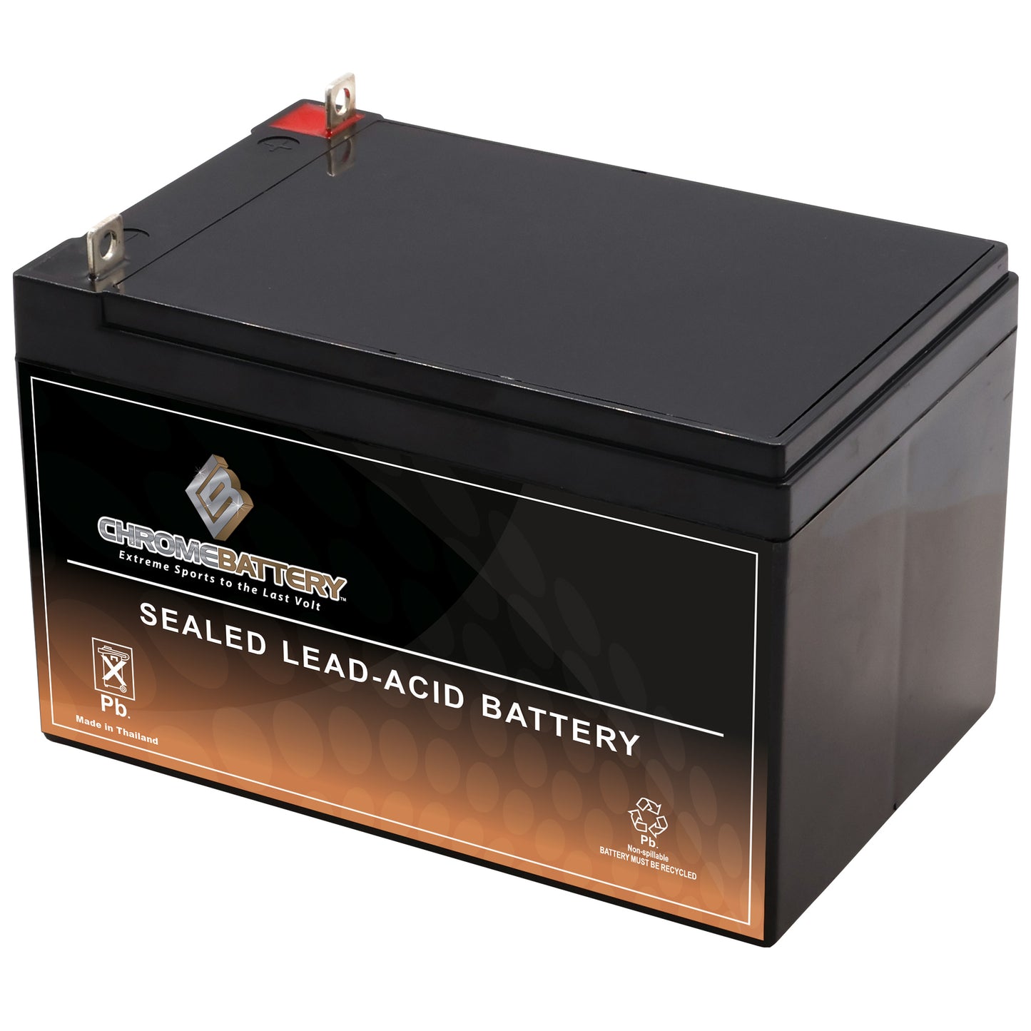 12V 12Ah Sealed Lead Acid Battery with Nut and Bolt Terminals
