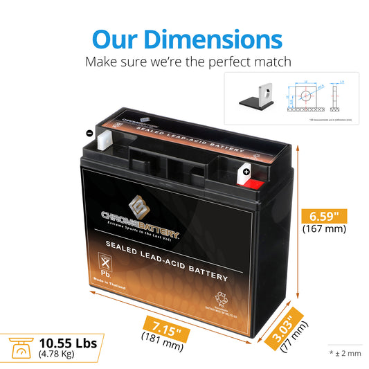 12V 18AH SLA Replacement Battery