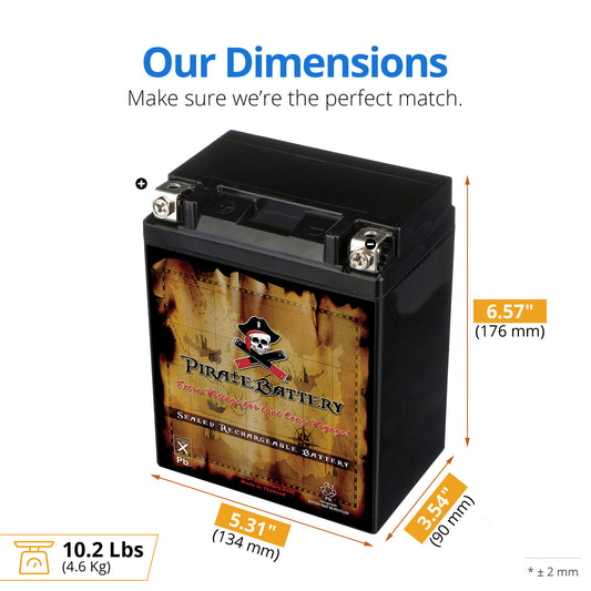 YB14A-A2 High Performance Power Sports Battery