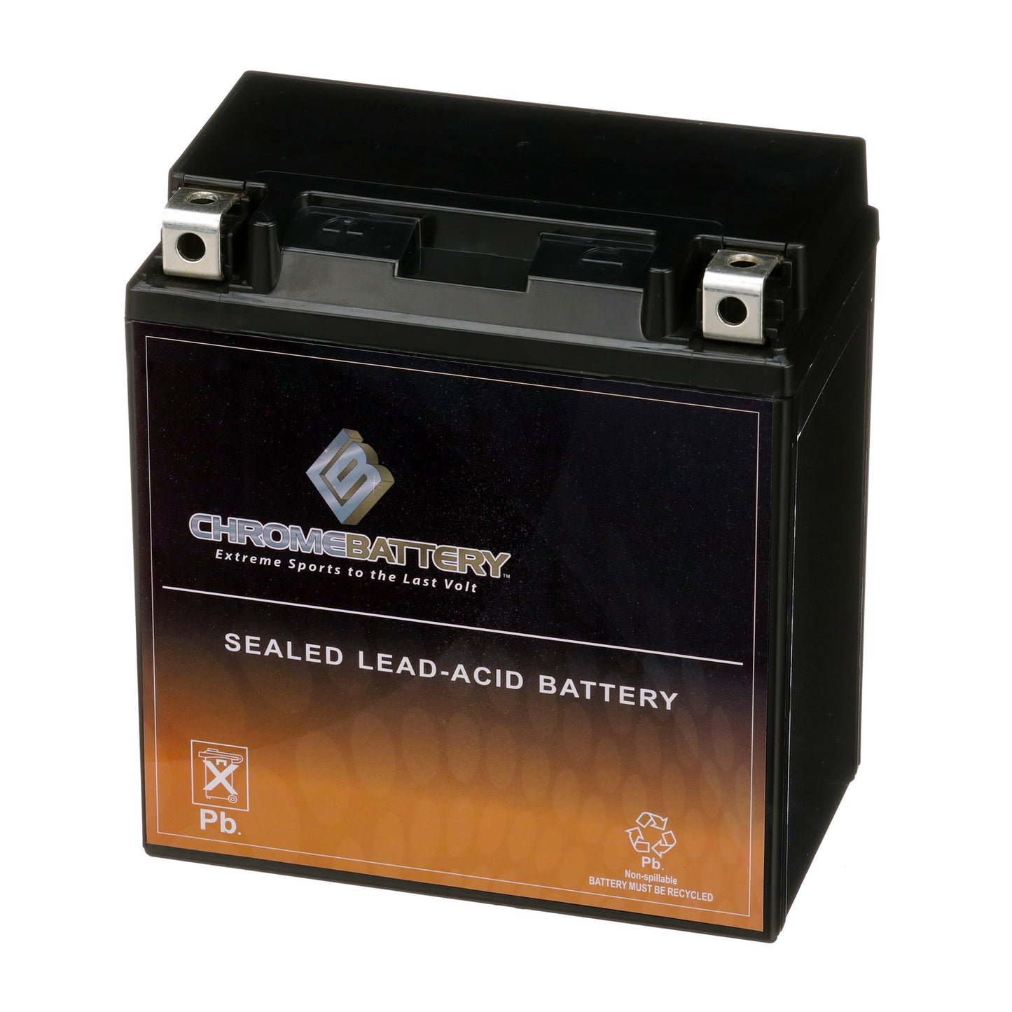 Chrome Battery YTX20CH-BS High Performance Power Sports Battery
