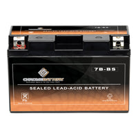 YTX7B-BS Chrome Battery High Performance Sports Battery