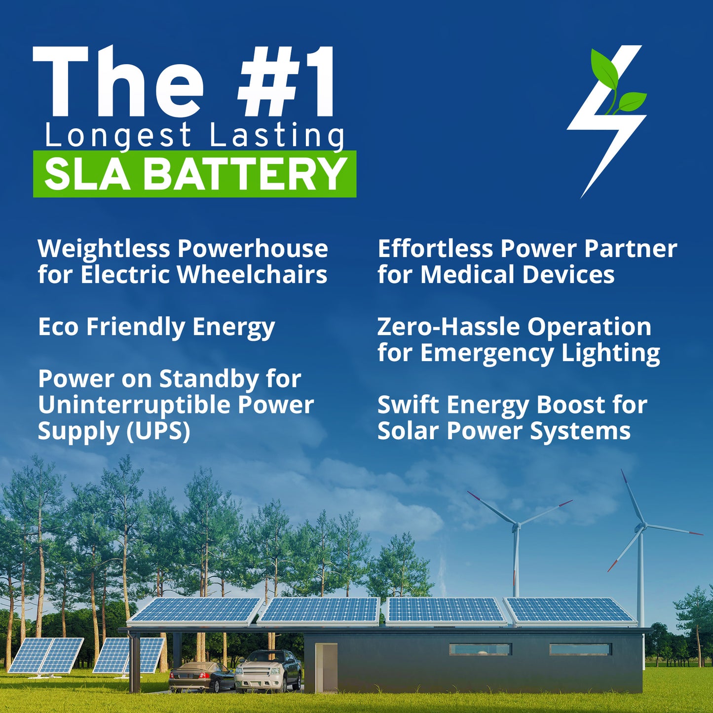 Zipp Battery 12V 35AH Sealed Lead Acid (SLA) - Nut and Bolt Terminals