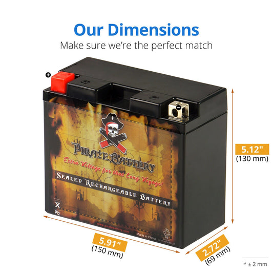 YT12B-BS AGM Rechargeable Motorcycle Battery