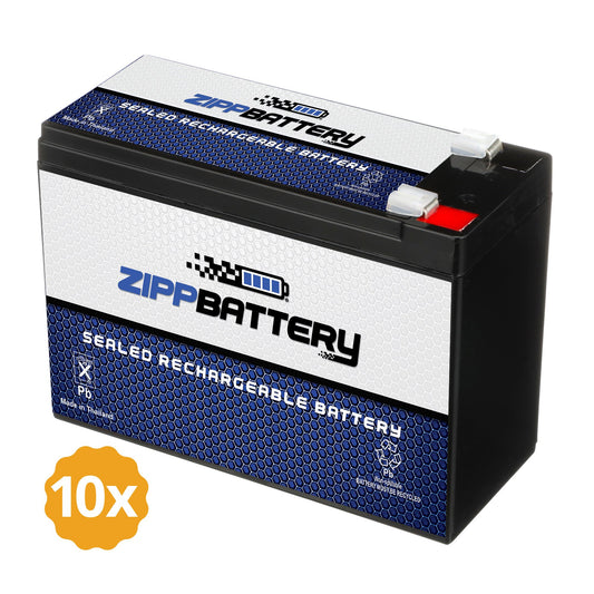 12V 10AH Sealed Lead Acid Battery 10PK
