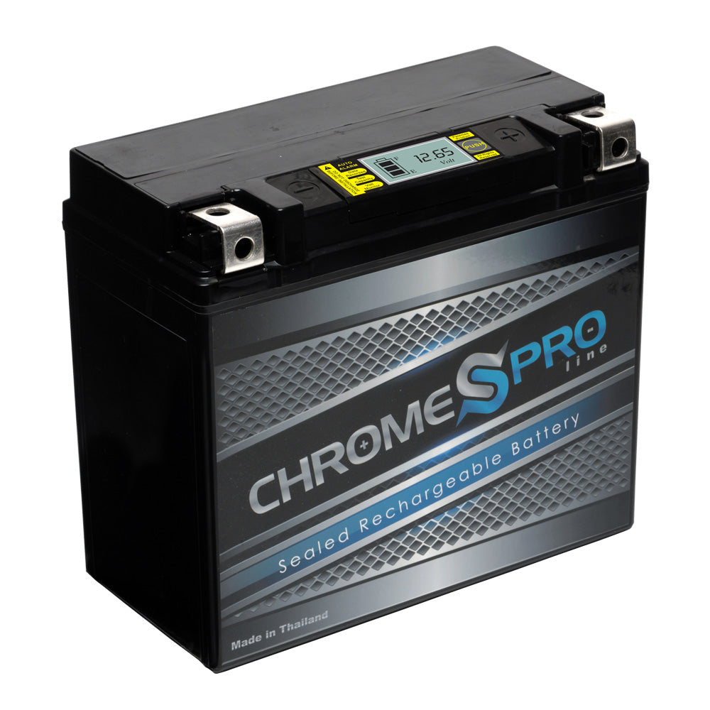 YTX20HL-BS Chrome Pro IGel High Performance Power Sports Battery