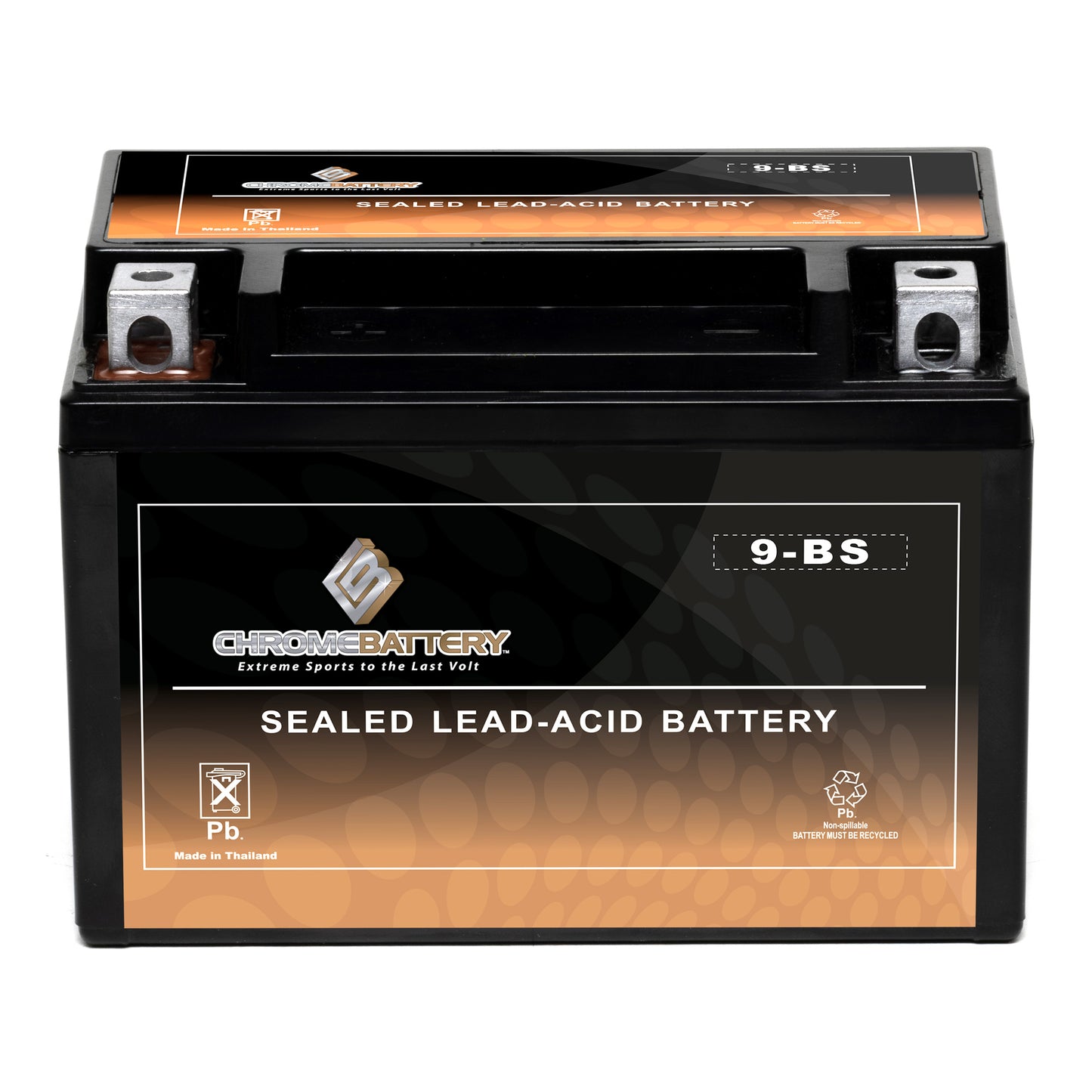 YTX9-BS Chrome Battery