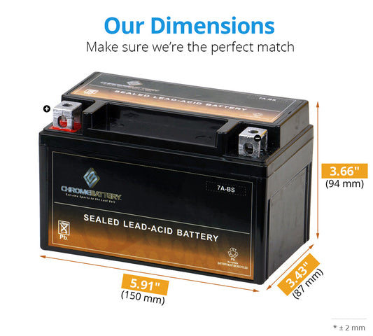 YTX7A-BS Refurbished High Performance Power Sports Battery