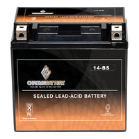 YTX14-BS Chrome Battery High Performance Sports Battery