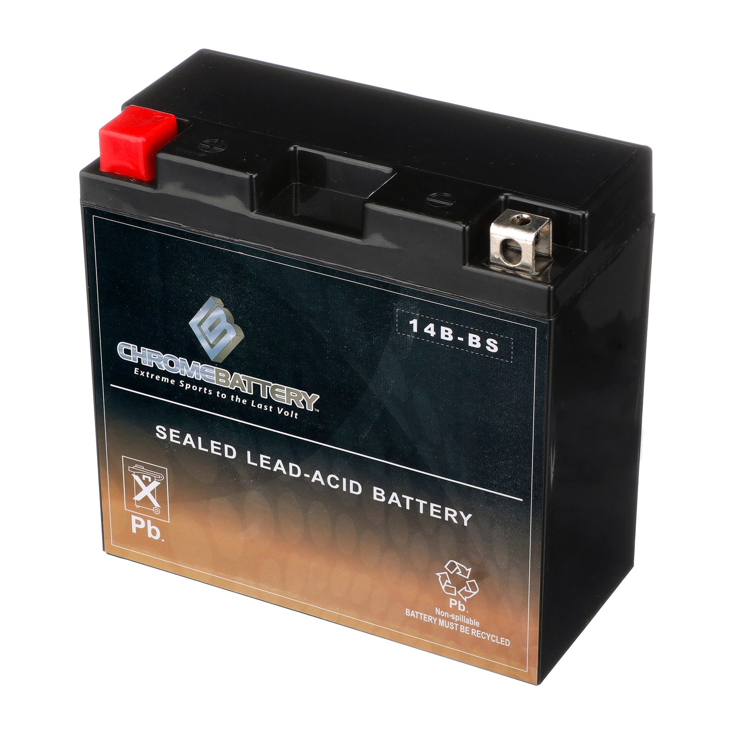 YT14B-BS High Performace Power Sports Battery- View 1
