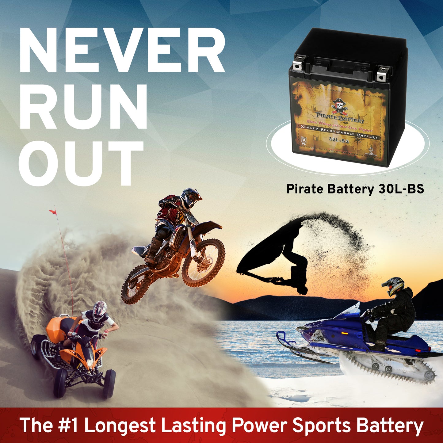 YTX30L-BS High Performance Power Sports Battery