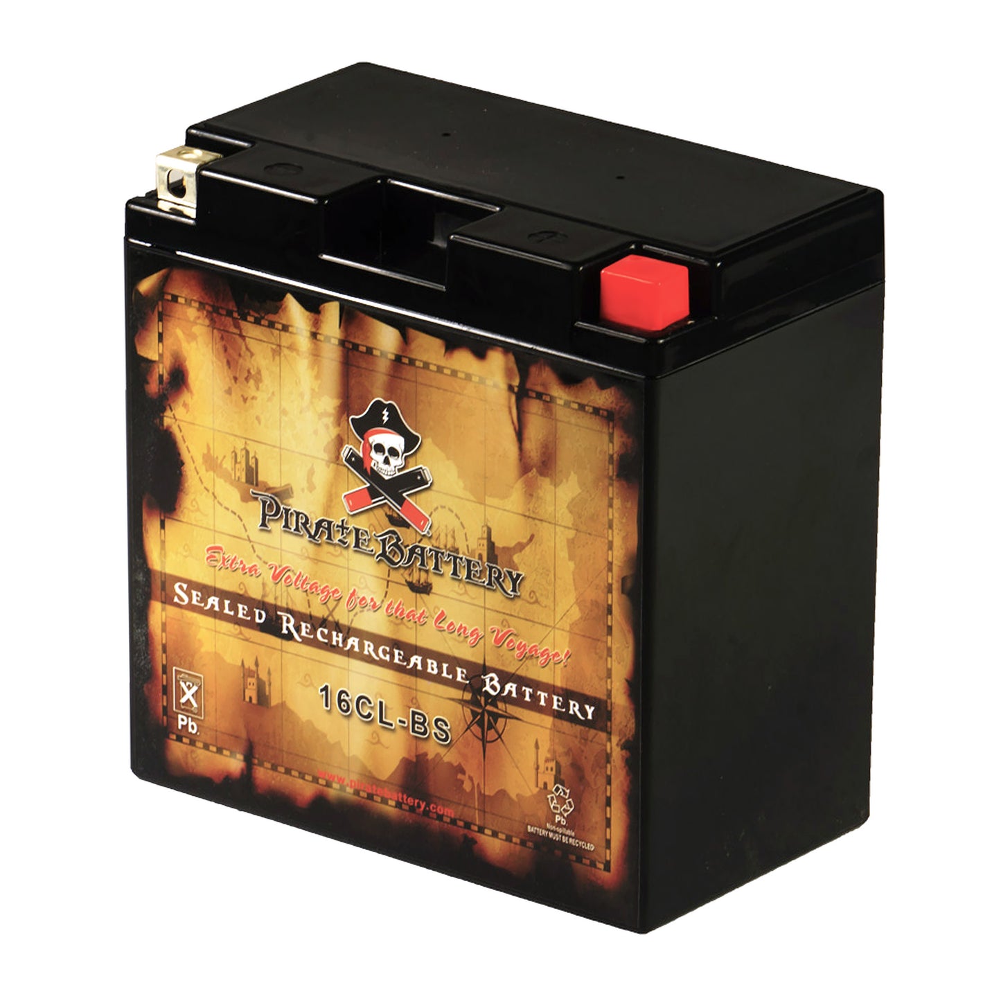 YB16CL-BS High Performance Power Sports Battery