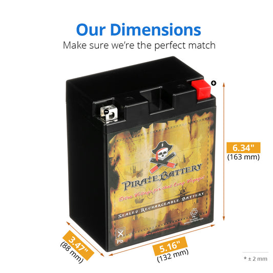 YTX14AHL-BS High Performance Power Sports Battery