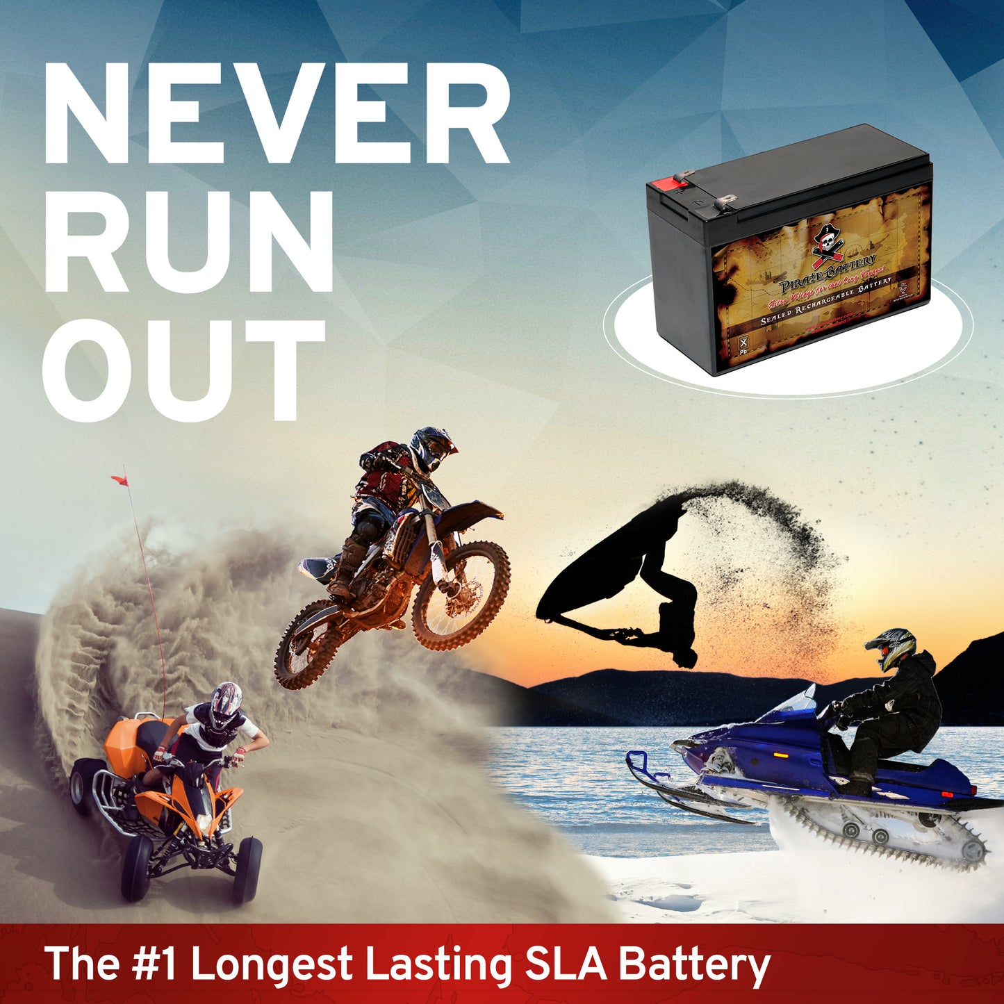 12V 8AH Sealed Lead Acid (SLA) Battery - T2 Terminals