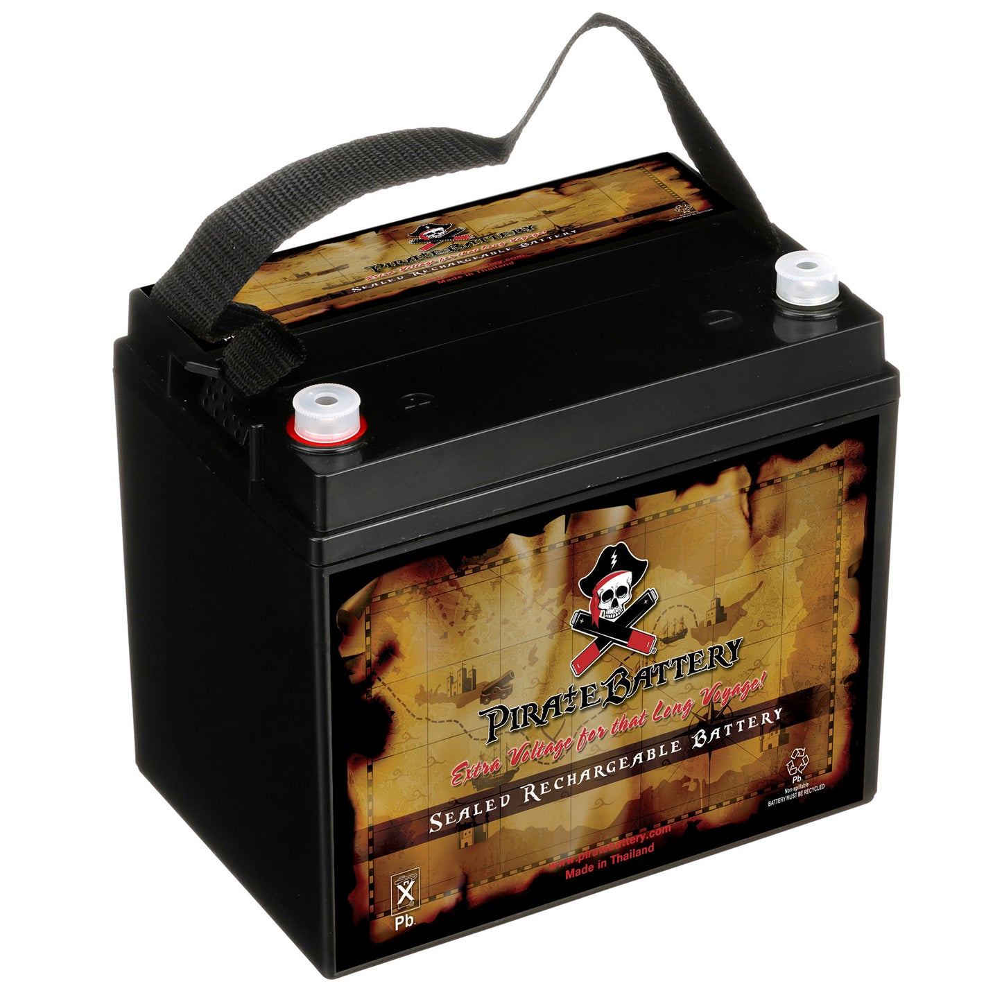 Pirate Battery 12V 35AH Sealed Lead Acid (SLA) - T6 Terminals