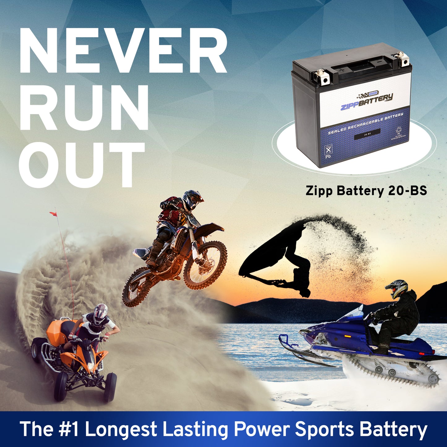 YTX20-BS High Performance Power Sports Battery