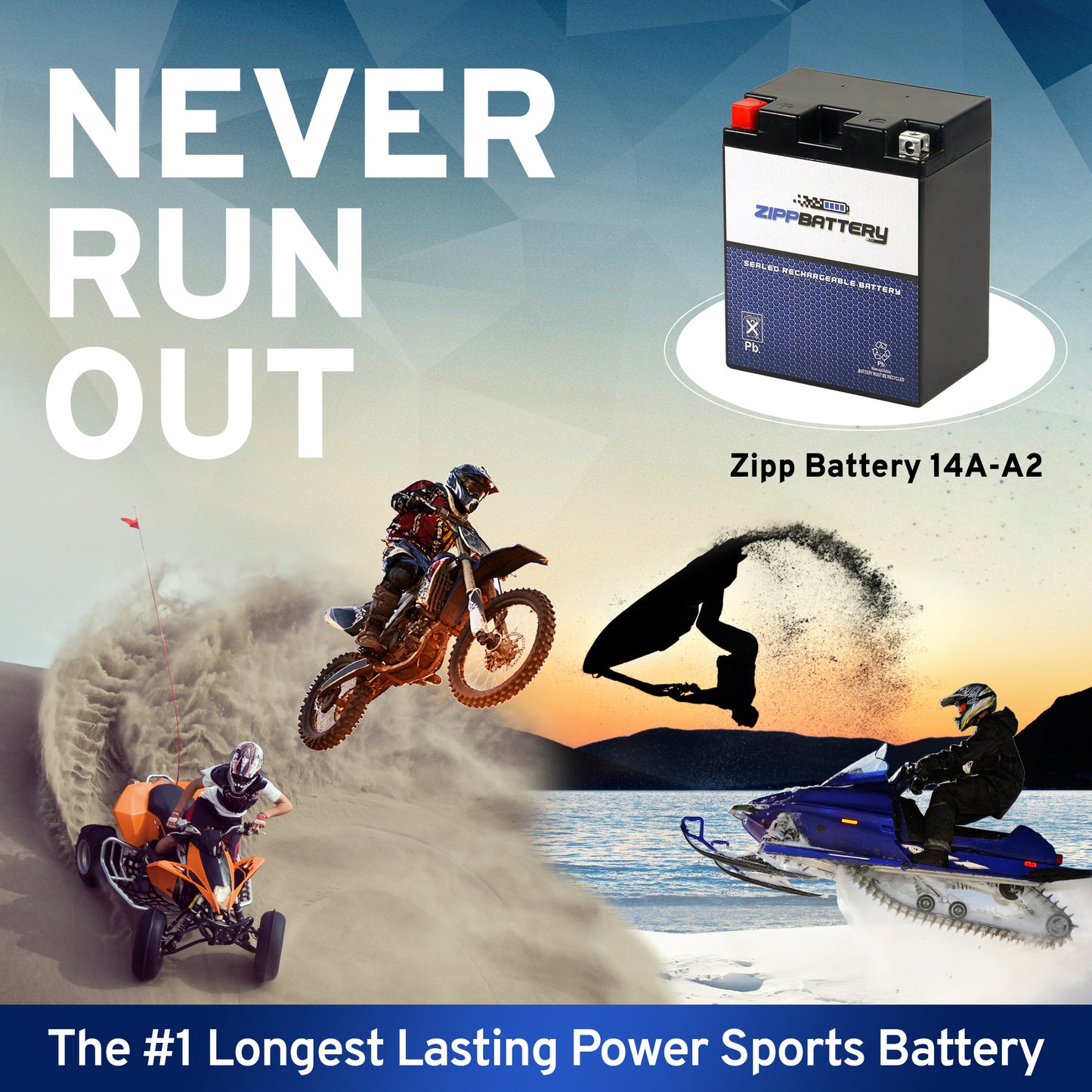 YB14A-A2 High Performance Power Sports Battery