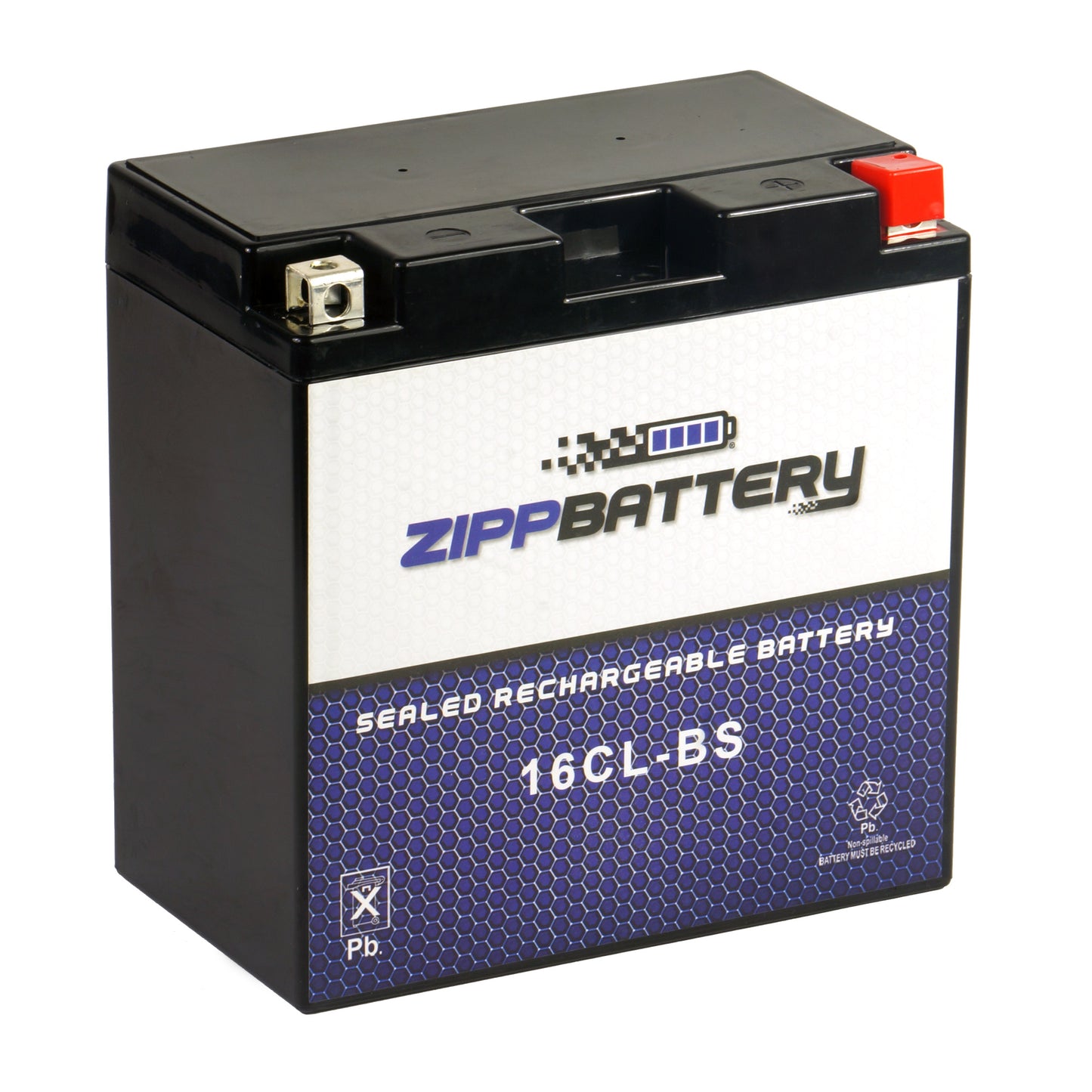 YB16CL-BS High Performance Power Sports Battery