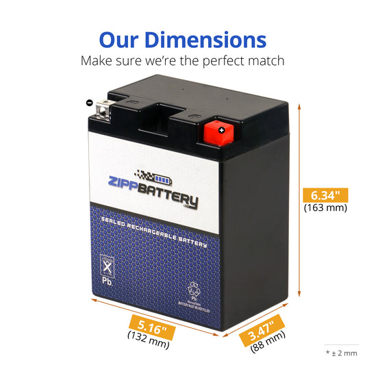 YTX14AHL-BS High Performance Power Sports Battery