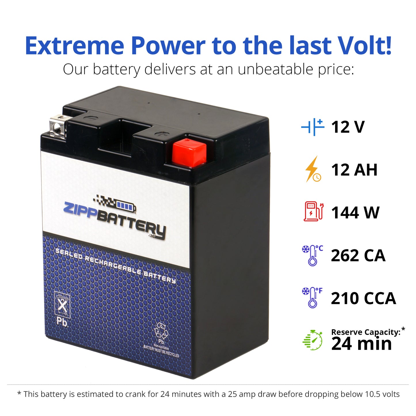YTX14AHL-BS High Performance Power Sports Battery