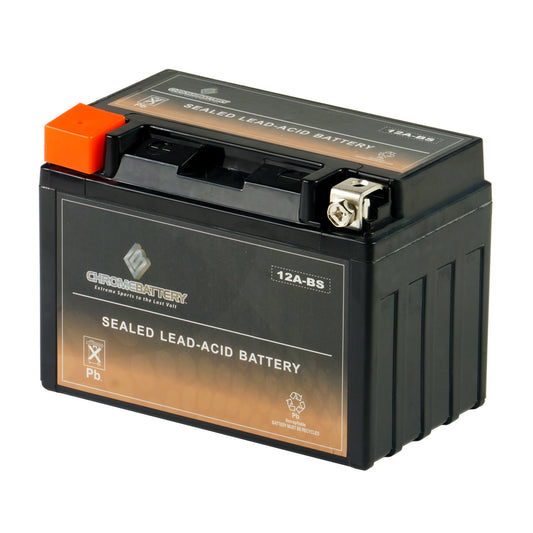 Chrome Battery YTX12A-BS High Performance Power Sports Battery