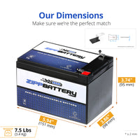 12V 12AH Sealed Lead Acid (SLA) Battery - T2 Terminals