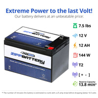 12V 12AH Sealed Lead Acid (SLA) Battery - T2 Terminals