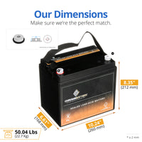 12V 80Ah AGM Battery compatible with Solar Wind Deep Cycle