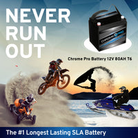 12V 80AH Sealed Lead Acid (SLA) Battery - M6(T6) Terminals