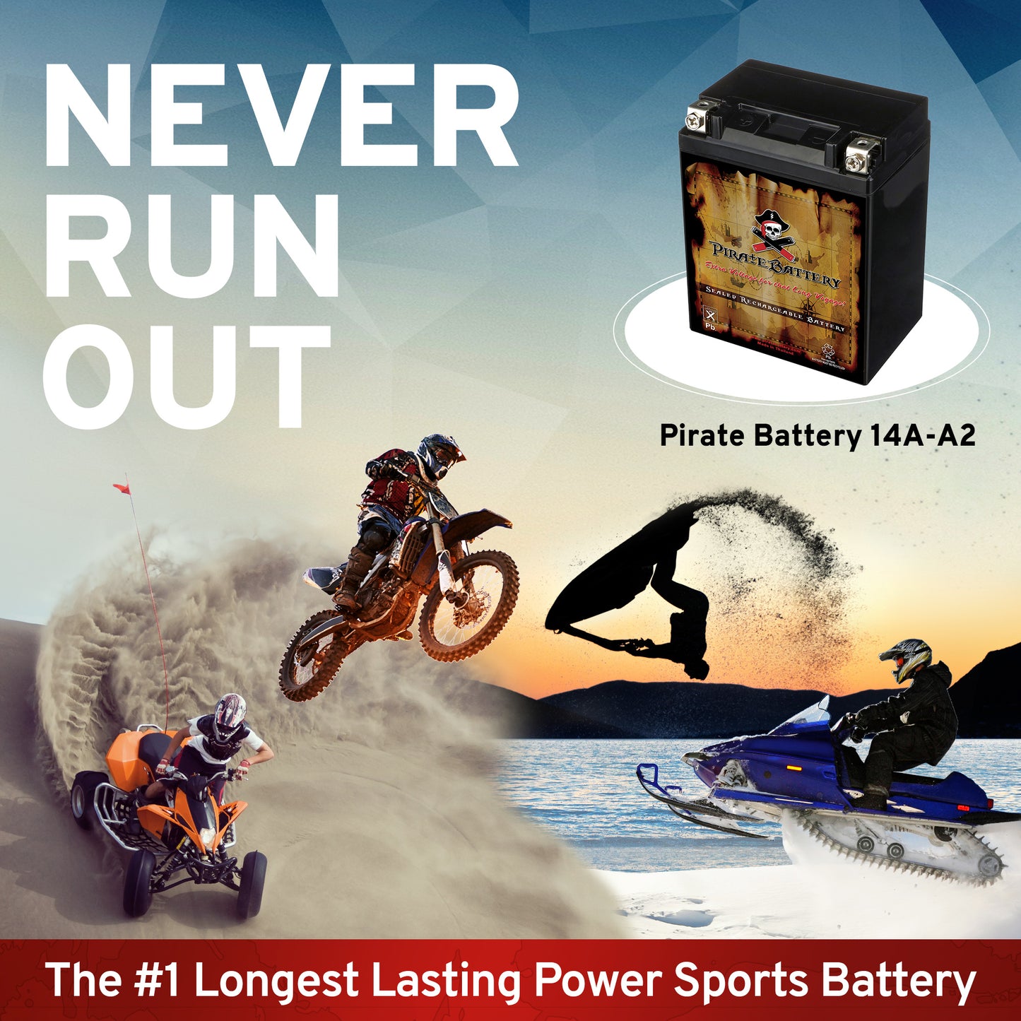 YB14A-A2 High Performance Power Sports Battery