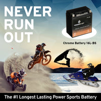 YTX16L-BS High Performance Power Sports Battery