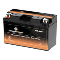 YTX7B-BS Chrome Battery High Performance Sports Battery