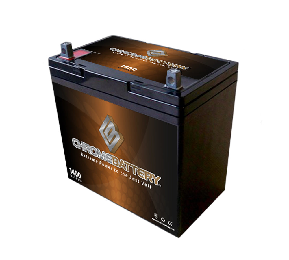 12V 55AH Sealed Lead Acid (SLA) Battery - Nut and Bolt Terminals