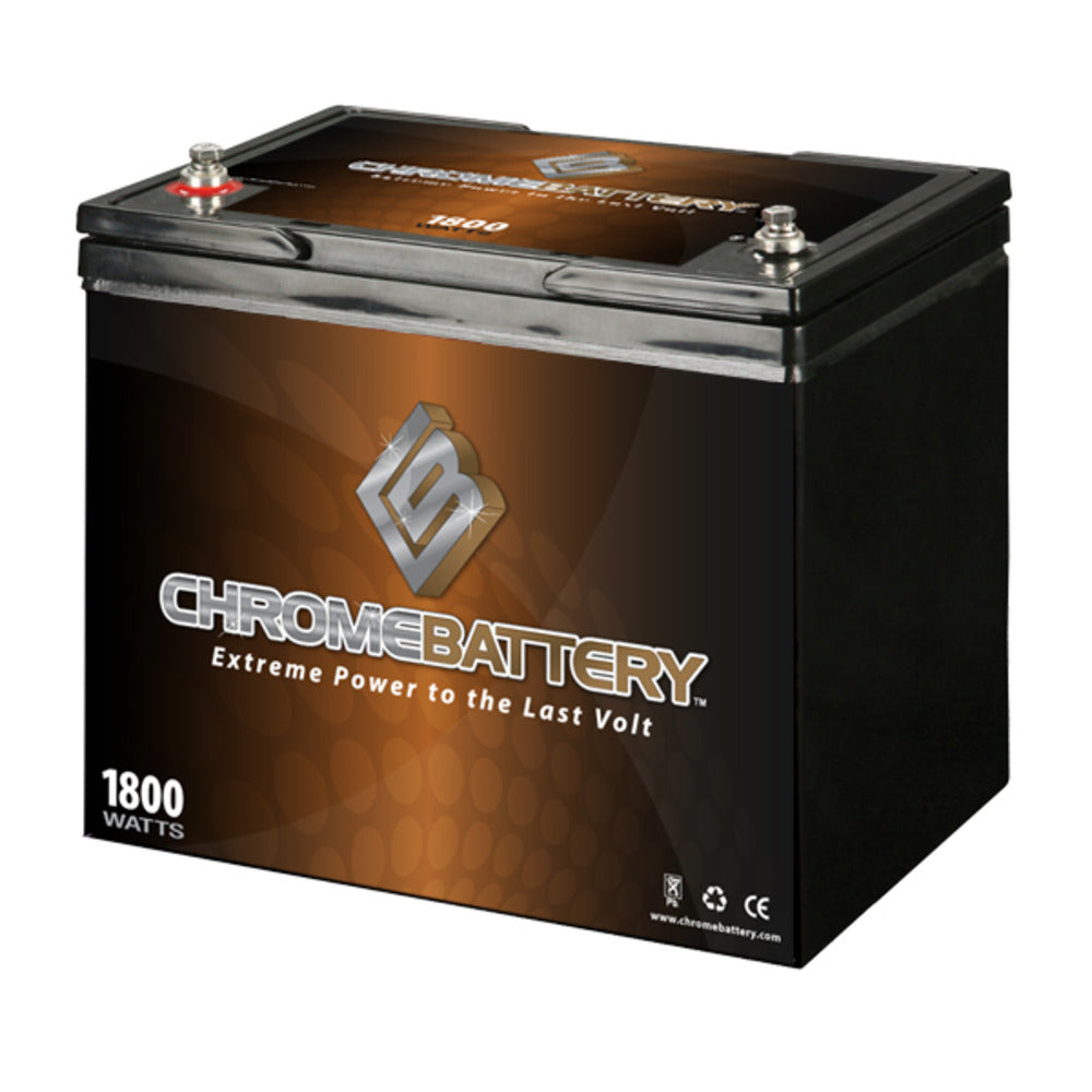 12V 80AH Sealed Lead Acid (SLA) Battery - M6(T6) Terminals at Chrome Battery