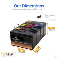 RBC8 UPS Complete Replacement Battery Kit