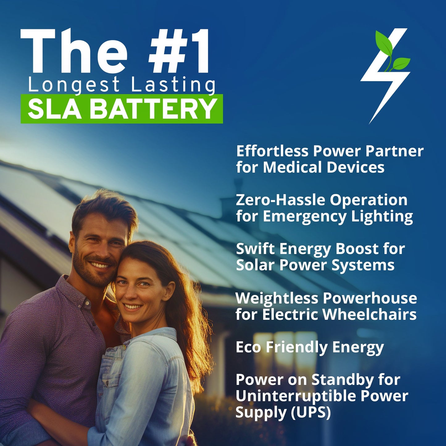 12V 10AH Sealed Lead Acid Battery - 8PK