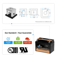YTX9-BS High Performance Power Sports Battery