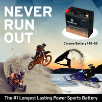 YT14B-BS High Performace Power Sports Battery