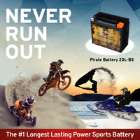 YTX20L-BS High Performance Power Sports Battery