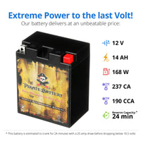 YB14L-A2 High Performance Power Sports Battery