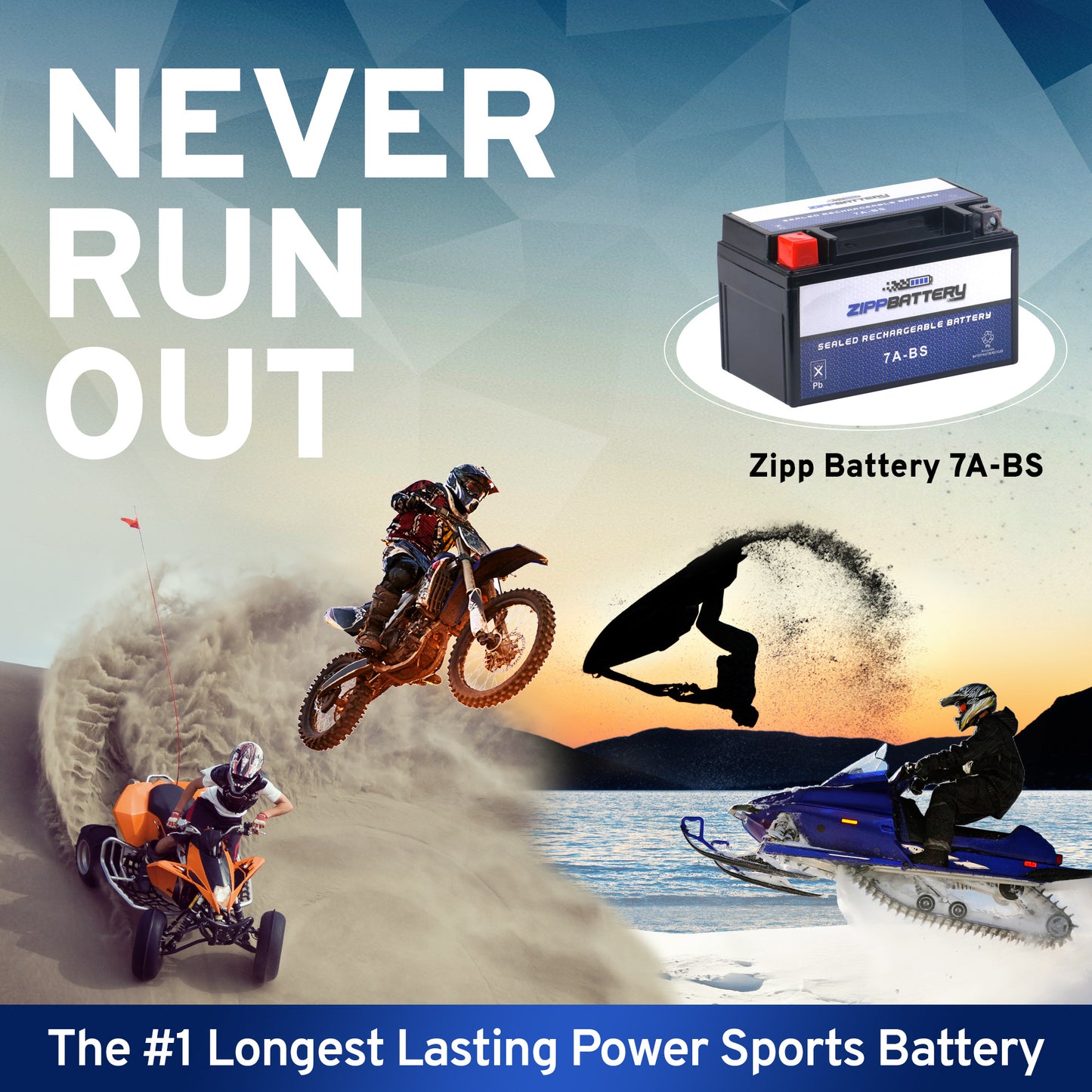 YTX7A-BS High Performance Power Sports Battery