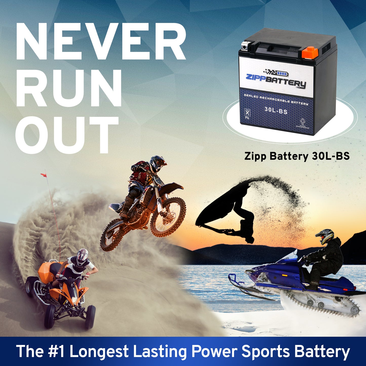 YTX30L-BS High Performance Power Sports Battery