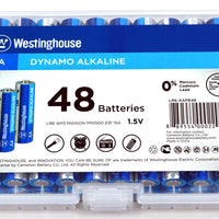 48 AA - 48 AAA Combo Pack Alkaline Batteries - Westinghouse Series With Reusable Case