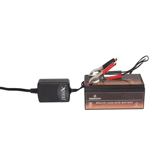 12V 3.5AH Sealed Lead Acid (SLA) Battery and Xtend Mini Charger Combo Pack