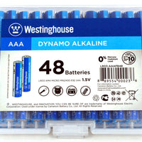 48 AA - 48 AAA Combo Pack Alkaline Batteries - Westinghouse Series With Reusable Case