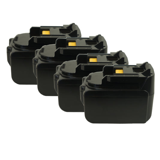 Lithium Drill Pack Replacement Battery for Makita Drill 14.4 Volt 3000mAh-4PK