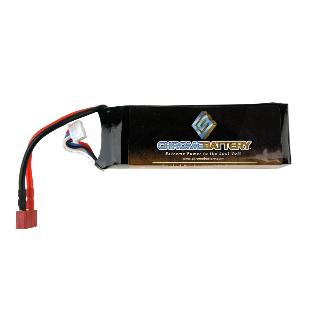 Chrome Battery Lithium Polymer Drone Replacement Battery 11.1V 2700mAh for Blade 350 QX RTF- View 1