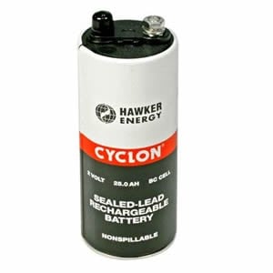 0820-0004 Enersys Cyclon Battery - 2 Volt 25.0AH BC Cell by Chrome Battery