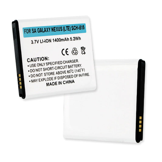 Cellular Phone Replacement Battery for Samsung Galaxy Nexus LTE SCH-I515 3.7V 1.4Ah LI-ION NFC