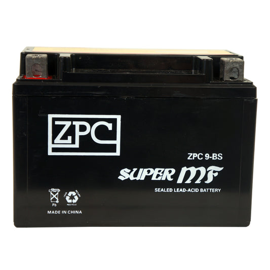 ZPC YTX9-BS High Performance AGM Power Sports Battery