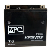 ZPC YTX14-BS High Performance AGM Power Sports Battery